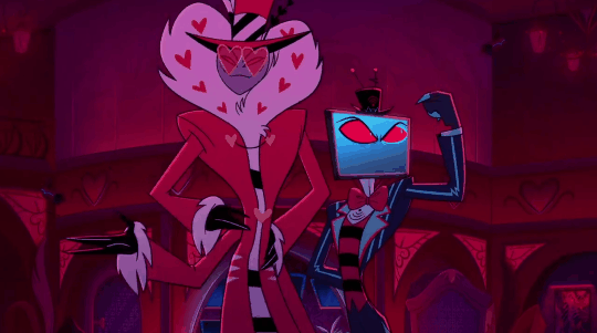 Vox and Valentino are singing, then Velvette pops up between the two of them. The future of hells belongs to the Vees.